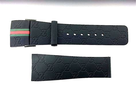 gucci rubber watch strap|genuine gucci straps.